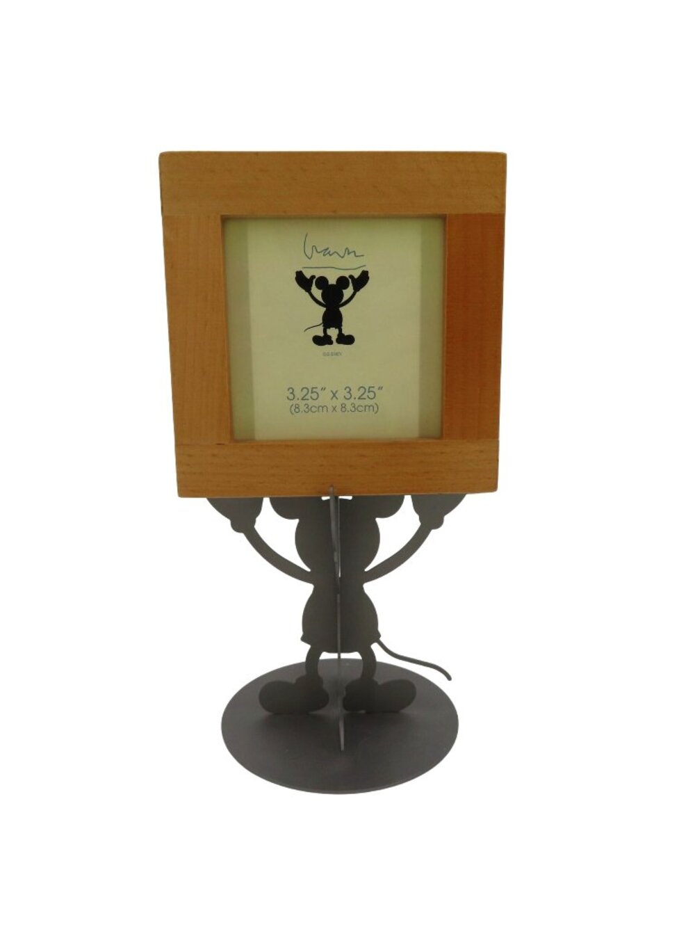 Michael Graves x Disney Mickey Mouse Wood Metal Pedestal Photo Frame Cube 2006